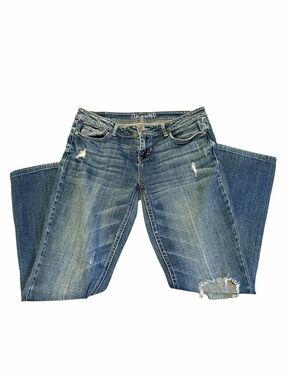 Aeropostale Blue Distressed Women's Bootcut Jeans Size 8 Regular